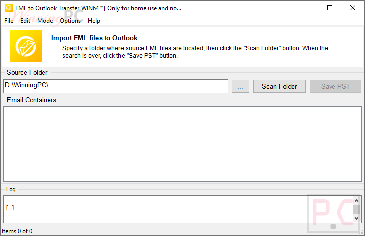 Eml To Outlook Transfer Screenshot