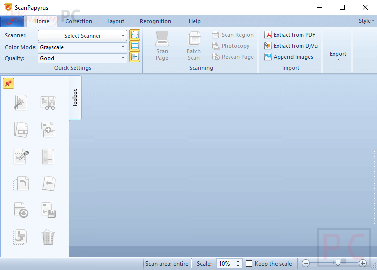 Scanpapyrus Screenshot Scanpapyrus Screenshot