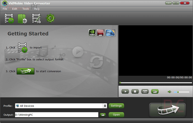 Vidmobie Video Converter Screenshot