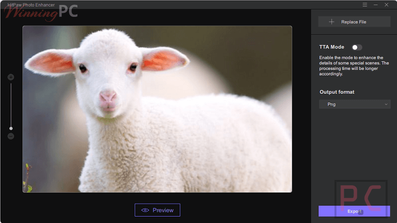 Add File Hitpaw Photo Enhancer