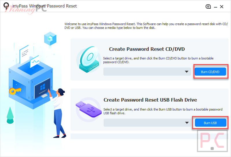 Apeaksoft Imypass Windows Password Reset Screenshot