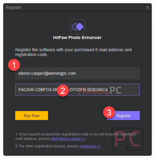 Hitpaw Photo Enhancer Registration