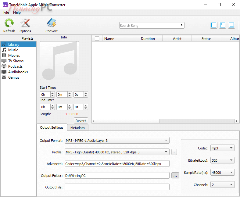 Tunemobie Apple Music Converter Screenshot Tunemobie Apple Music Converter Screenshot
