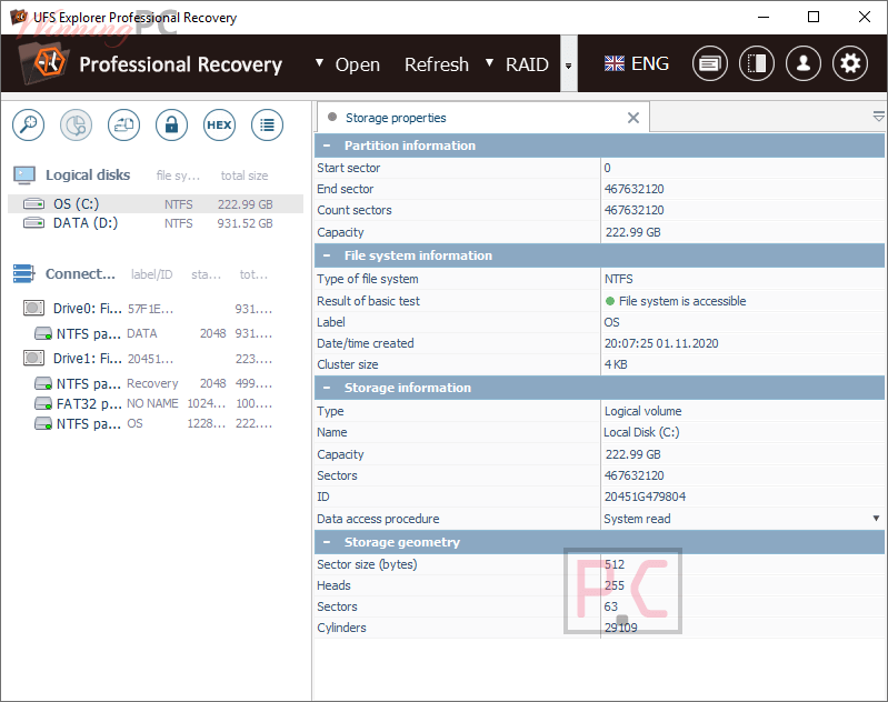 Ufs Explorer Professional Recovery Screenshot