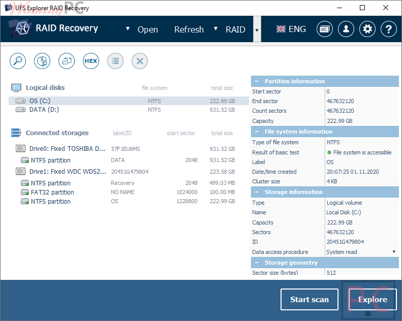 Ufs Explorer Raid Recovery Screenshot Ufs Explorer Raid Recovery Screenshot