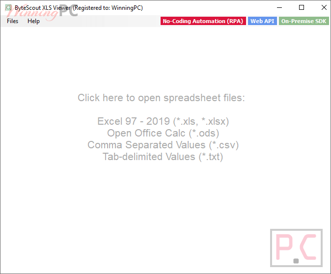 Bytescout Xls Viewer Screenshot