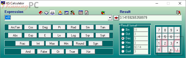 Ks Calculator Screenshot Ks-Calculator Screenshot