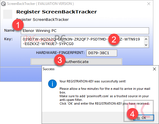 Activate Pcwinsoft Screen Logger Activate Pcwinsoft Screen Logger