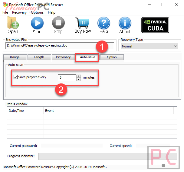 Auto Save Daossoft Office Password Rescuer Auto Save Daossoft Office Password Rescuer