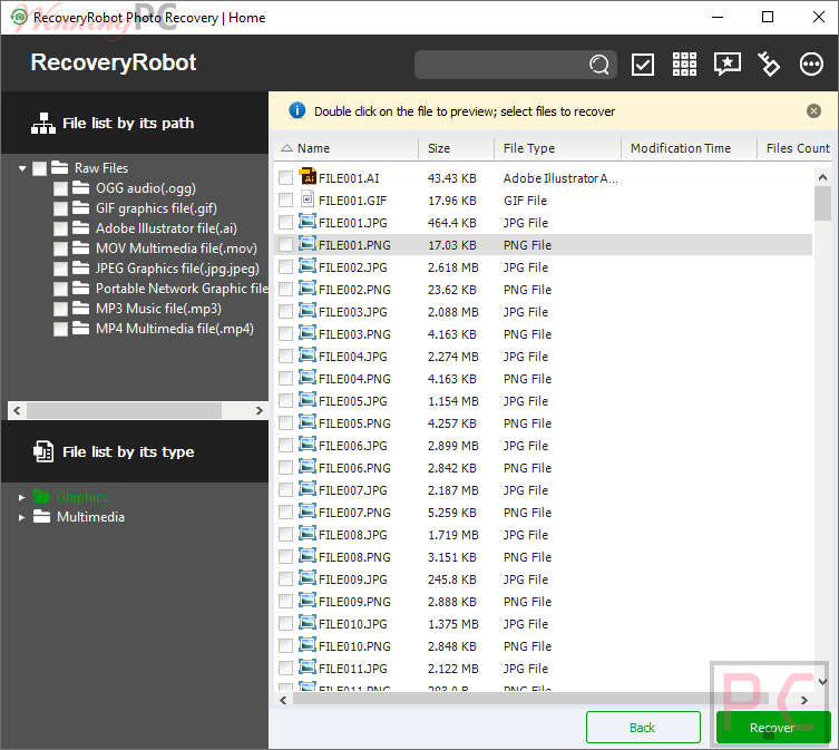 Graphics Recoveryrobot Photo Recovery