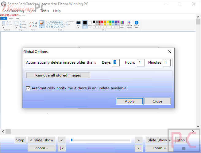 Options Pcwinsoft Screen Logger Options Pcwinsoft Screen Logger