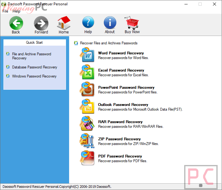 Recover Files Password Rescuer