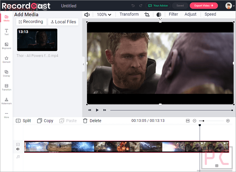 Add Media Recordcast