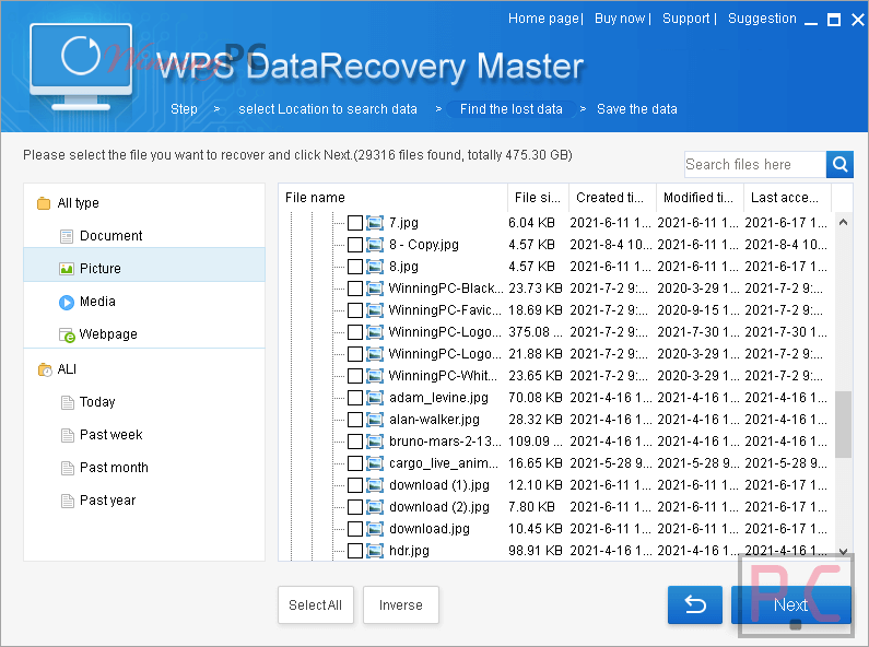 Recovery Data Wps Data Recovery Master