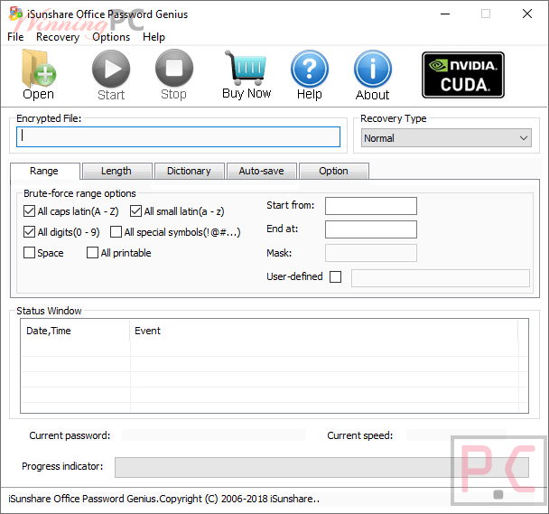 Isunshare Office Password Genius Screenshot