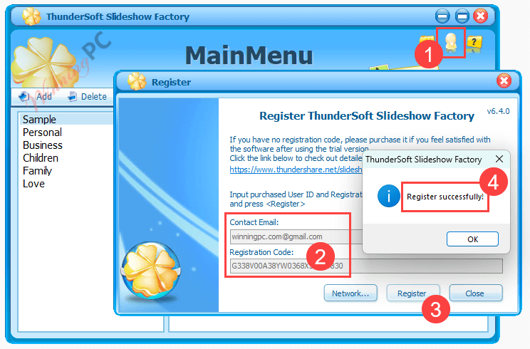 Thundersoft Slideshow Factory Giveaway Code Free