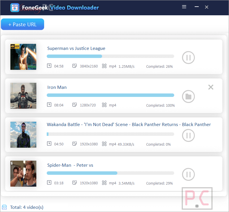 Downloading Fonegeek Video Downloader