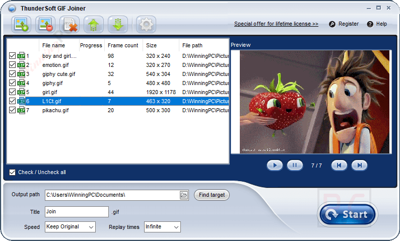 Gif Joiner Thundersoft Gif Converter