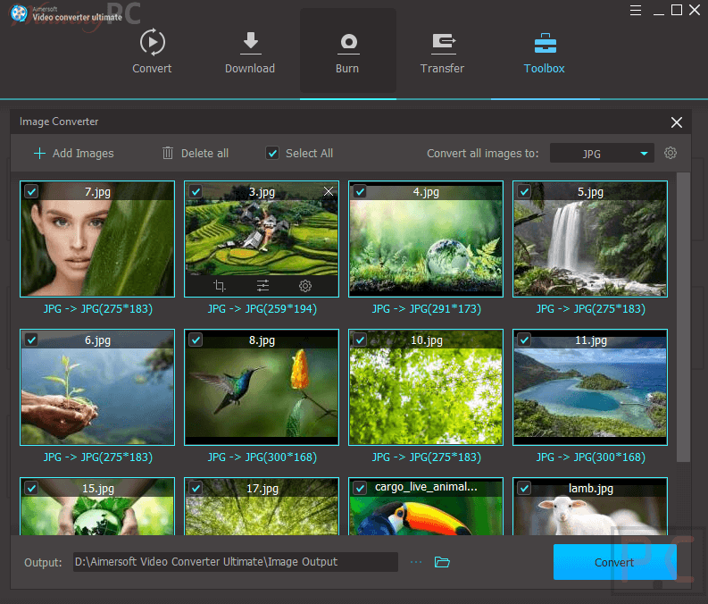 Image Converter Aimersoft Video Converter Ultimate Image Converter Aimersoft Video Converter Ultimate