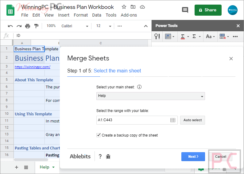 Main Sheet Ablebits Merge Sheets Add On For Google Sheets Main Sheet Ablebits Merge Sheets Add On For Google Sheets