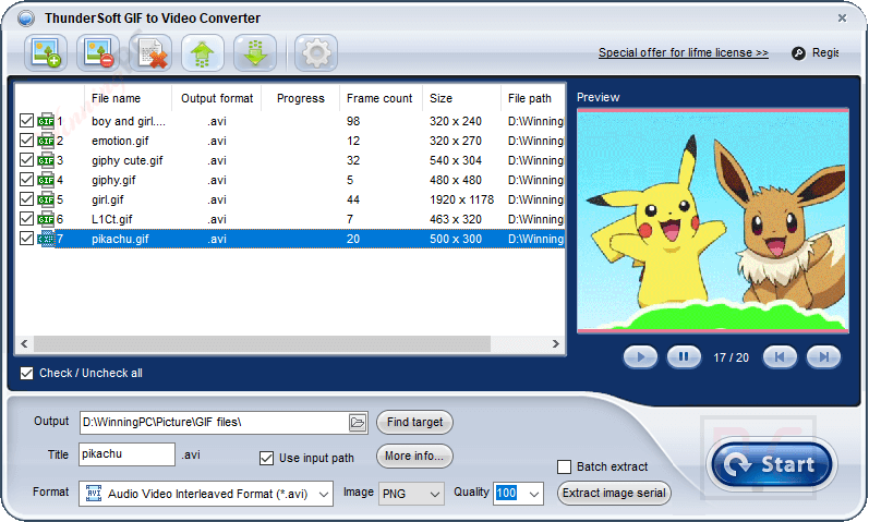 Video Converter Thundersoft Gif Converter