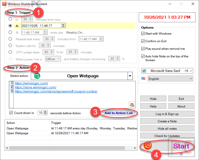 Add Webpage Apowersoft Windows Shutdown Assistant Add Webpage Apowersoft Windows Shutdown Assistant