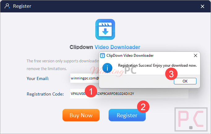 Clipdown Video Downloader License Code