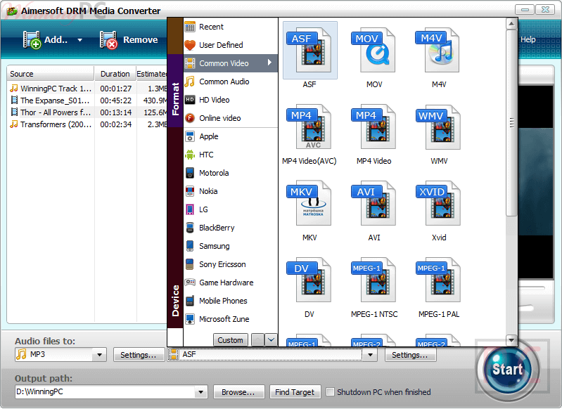 Common Video Aimersoft Drm Media Converter Common Video Aimersoft Drm Media Converter