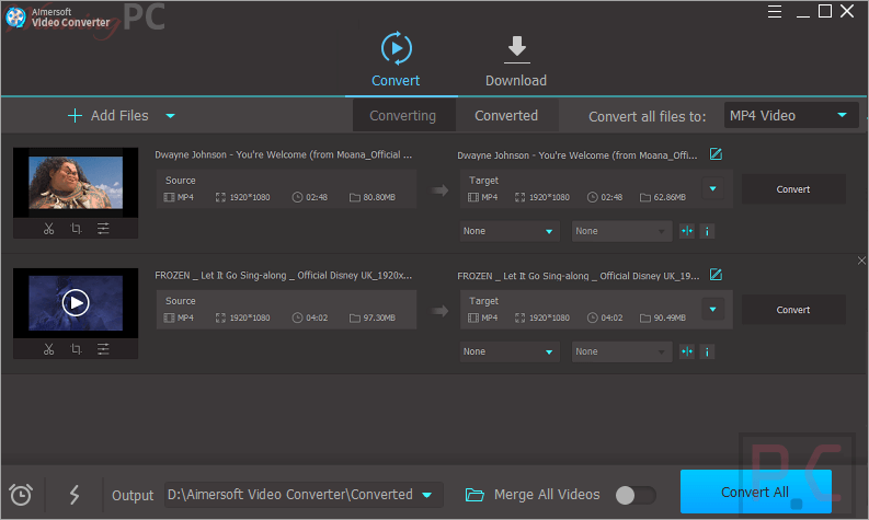 Convert Aimersoft Video Converter Pro Aimersoft Video Converter Pro Screenshot