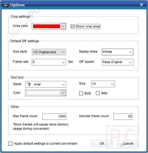 Options Thundersoft Video To Gif Converter Options Thundersoft Video To Gif Converter