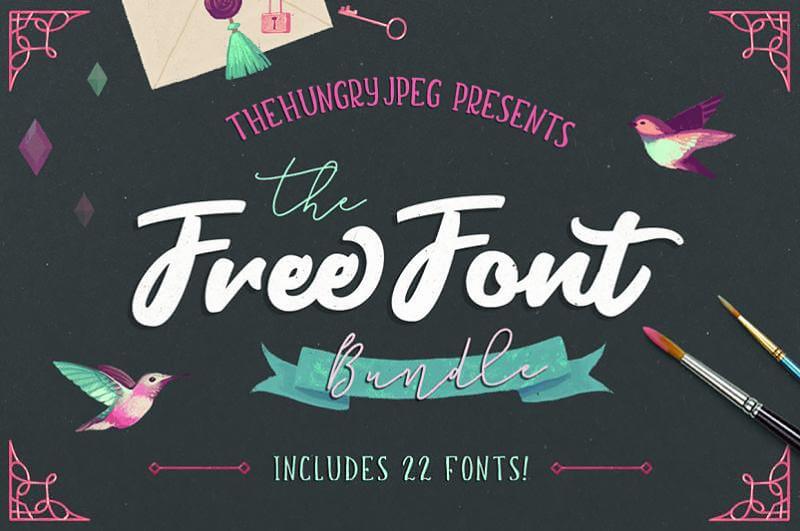 Thehungryjpeg Free Font Bundle Giveaway Thehungryjpeg Free Font Bundle Giveaway