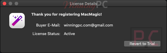 License Detail Macmagic