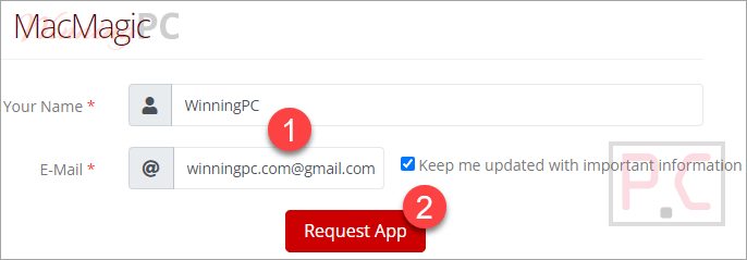 Macmagic Giveaway Page