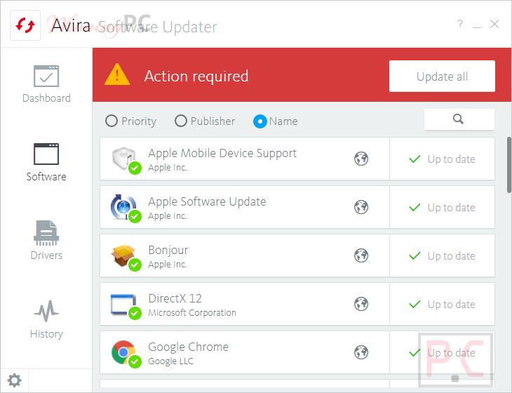 Software Avira Software Updater Pro