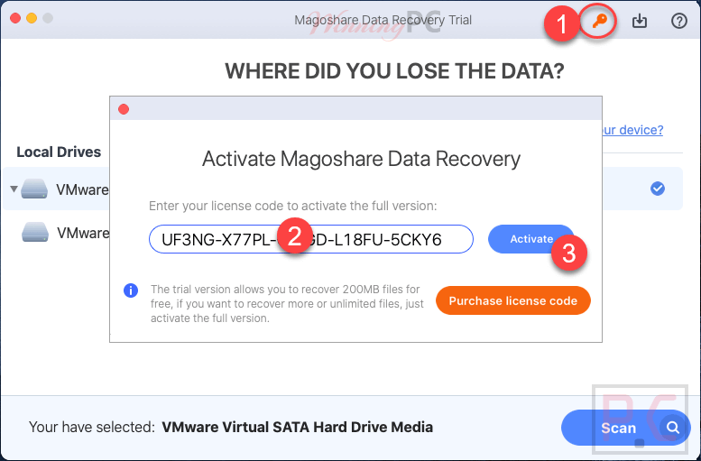 Activate Magoshare Data Recovery For Mac Activate Magoshare Data Recovery For Mac