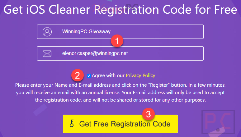 Anymp4 Ios Cleaner Giveaway Page