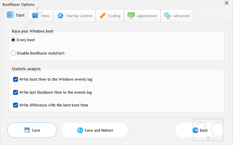 Bootracer Premium Options Bootracer Premium Options