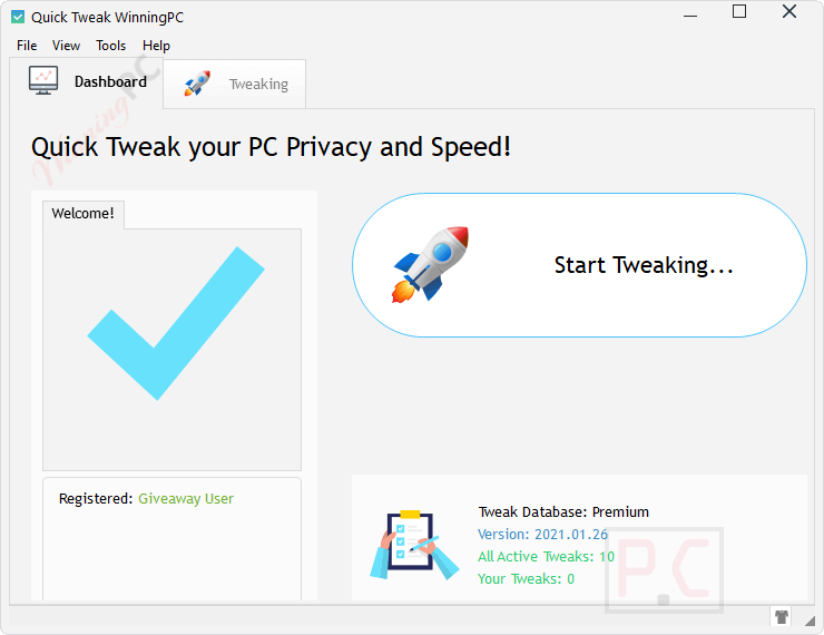 Quick Tweak Dashboard Bootracer Premium Quick Tweak Dashboard Bootracer Premium