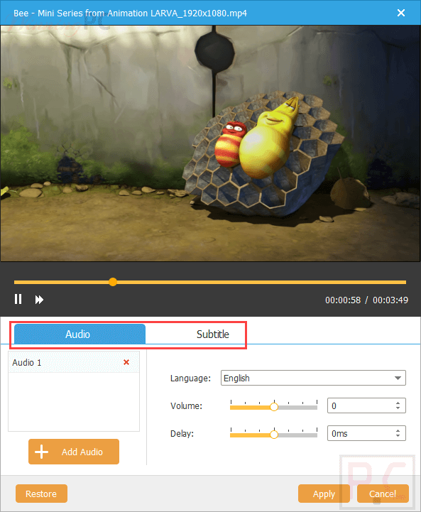 Anymp4 Dvd Creator Audio And Subtitle Editor Anymp4 Dvd Creator Audio And Subtitle Editor