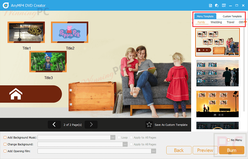 Anymp4 Dvd Creator Create Template Anymp4 Dvd Creator Create Template
