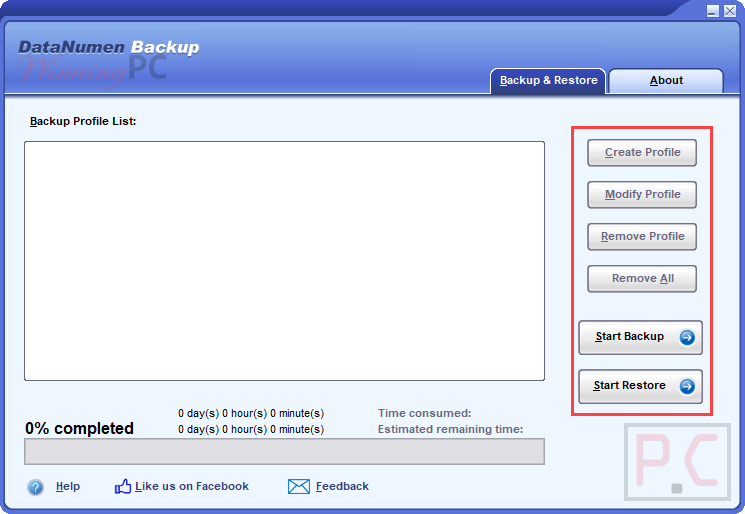 Datanumen Backup Screenshot Datanumen Backup Coupon Code Free