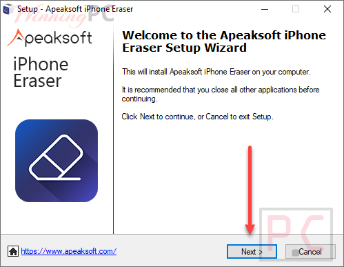 Install Apeaksoft Iphone Eraser