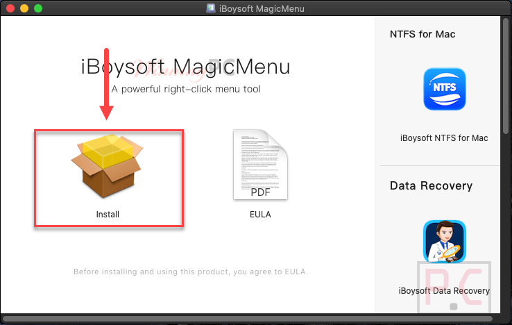 Install Iboysoft Magicmenu