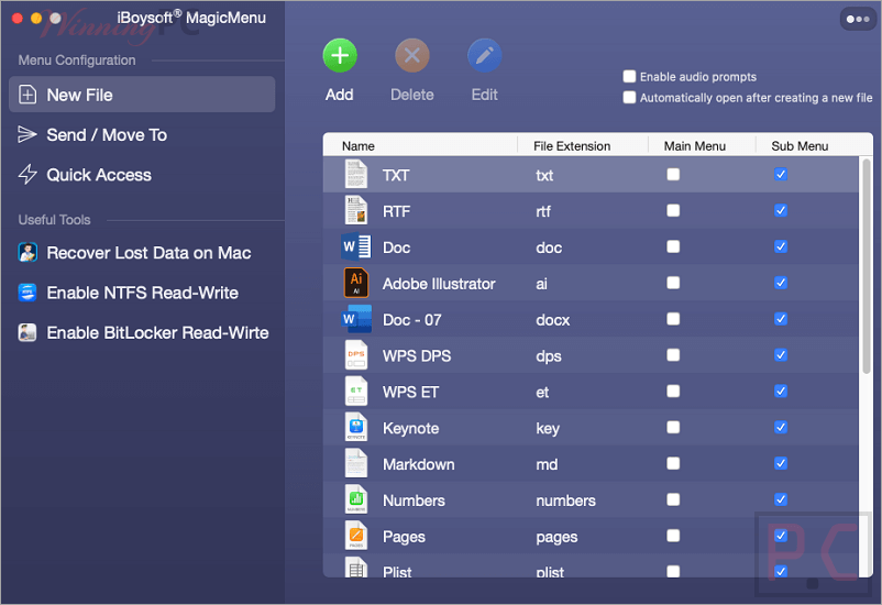 New File Iboysoft Magicmenu