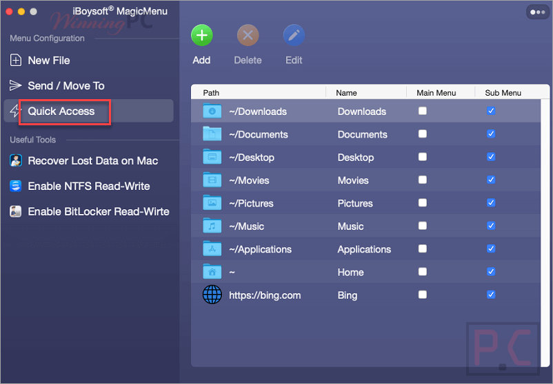Quick Access Iboysoft Magicmenu