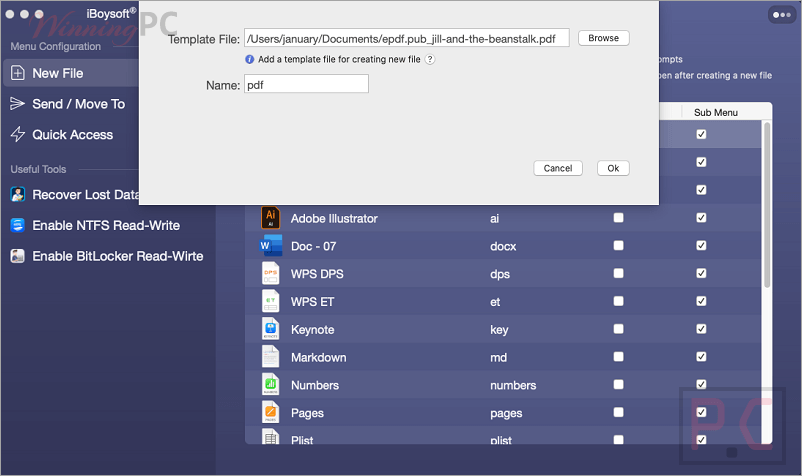 Template File Iboysoft Magicmenu