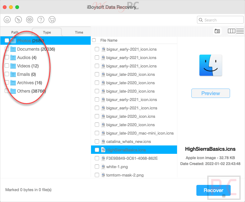 Type Iboysoft Data Recovery For Mac Type Iboysoft Data Recovery For Mac