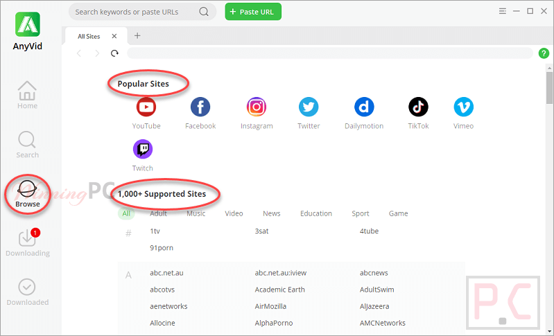 Browse Amoyshare Anyvid Browse Amoyshare Anyvid