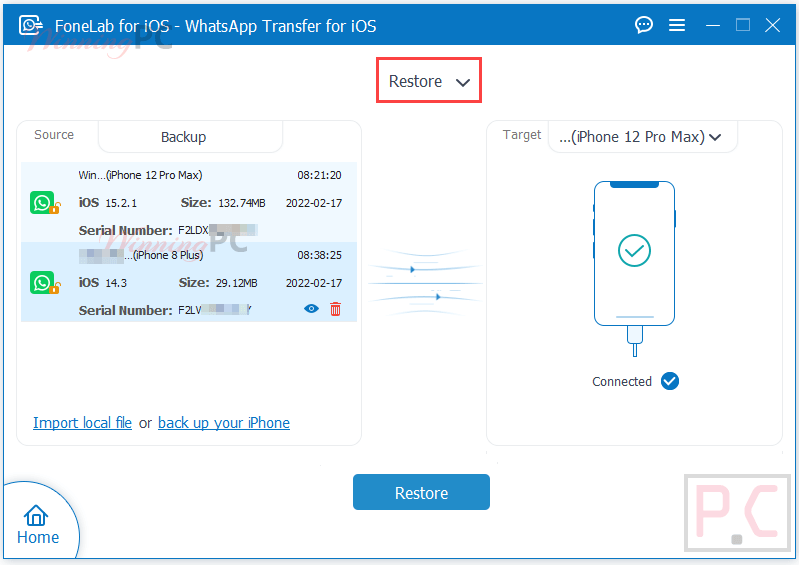 Fonelab Whatsapp Transfer For Ios Restore Fonelab Whatsapp Transfer For Ios Restore