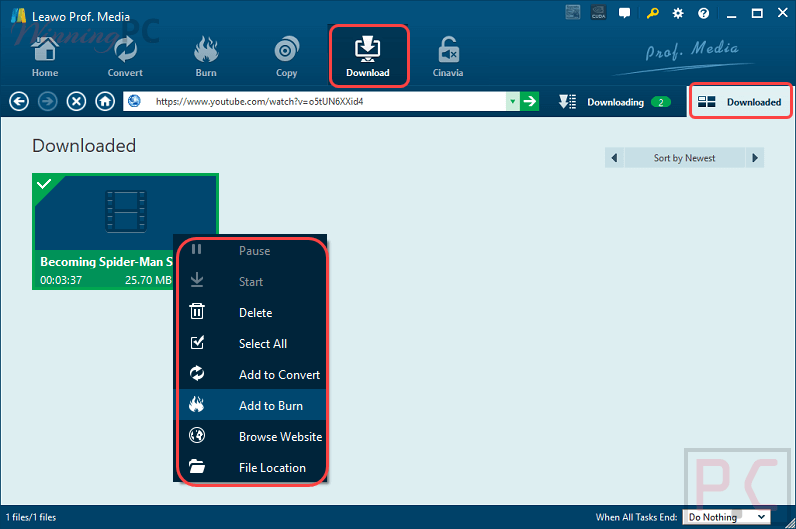 Leawo Video Downloader Downloaded Leawo Video Downloader Downloaded